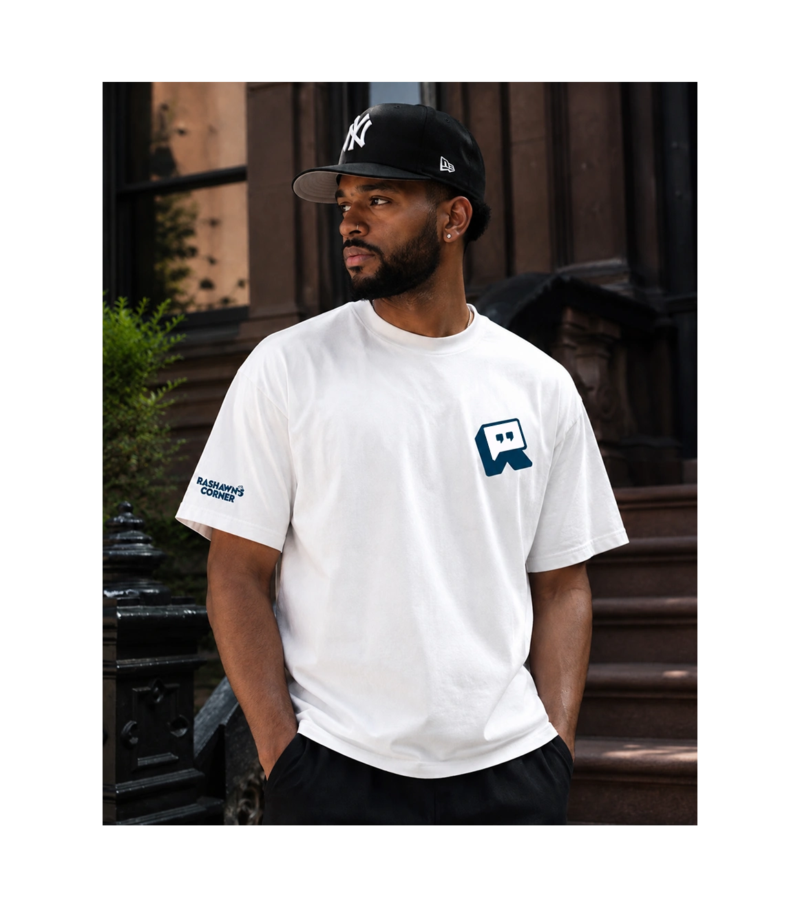 Corner Code Heavyweight Tee | White
