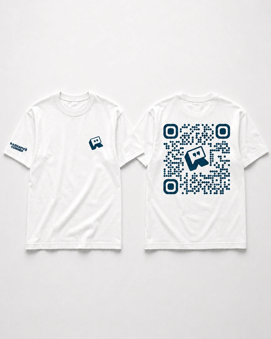 Corner Code Heavyweight Tee | White